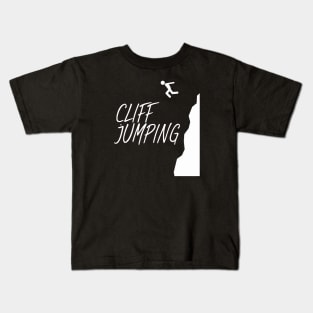 Cliff jumping Kids T-Shirt